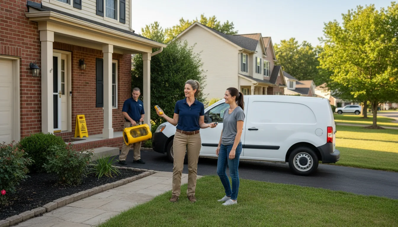 Residential water damage restoration in Atlasburg, PA